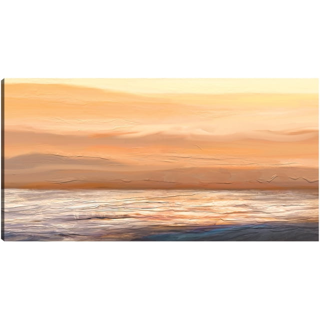 Cuadro Decorativo - Aguas del atardecer Jr Impresión en canvas, estrechado