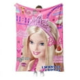 New Cartoon Barbie Princess Barbie Printed Blanket Comfortable Soft