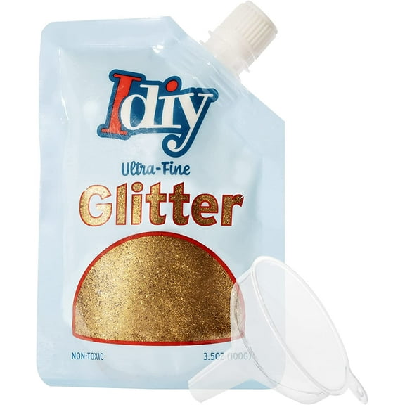 Creamsicle Orange Ultra Fine Glitter (100g, 3.5 oz) w Easy-Pour Spout Bag & Funnel for Resin, Tumblers, Ornaments, Holiday Arts & Craft, DIY Decorations, Gifts & Cards- Stocking Stuffer for Crafters