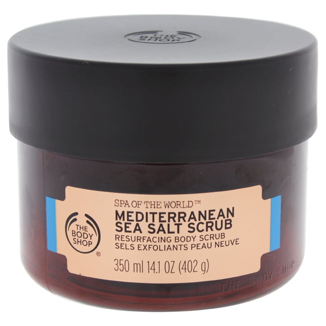 Spa Of The World Mediterranean Sea Salt Scrub by The Body Shop for Unisex 14.1 oz Body Scrub