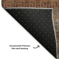 thumbnail image 5 of Addison Rugs Mayfield Premium Machine Washable Transitional Stripes Copper Rectangle Rug, 8' X 10' Machine Washable Transitional Stripes Copper Oversized Sherpa Throw Blanket, 5 of 6