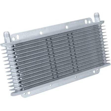 700032 Flex-a-lite Remote Mount Stacked Plate 32-Row Engine-Oil Cooler with Electric Fan 11 x 11 x 1 3/4 with AN Fittings 
