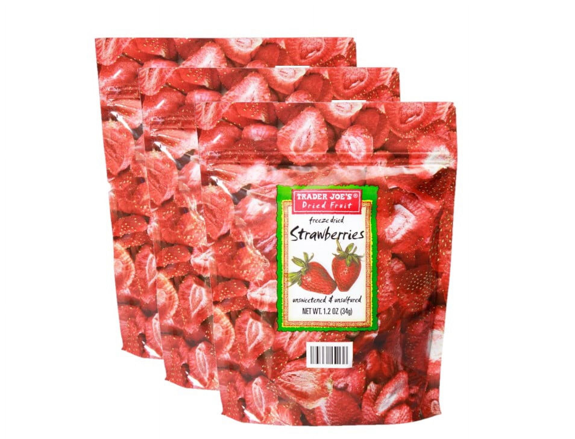 3 Pack | Trader Joe's Freeze Dried Strawberries, 1.2 Oz