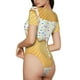 thumbnail image 2 of Balery White Ice Cream Body de cuello redondo de manga corta para mujer Tops de manga corta Tops básicos-Medium, 2 of 7