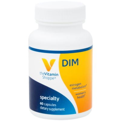 The Vitamin Shoppe DIM 100MG with Bioperine Black Pepper Extract, Supports Estrogen Metabolism for Women's Health (60