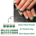 thumbnail image 2 of Press on Nails MIXFOSAHN, Día de San Patricio, 24 unidades, color verde, 2 of 9