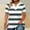Army Green, variant on Daiosportswear Women'S Short Sleeve Sweater Striped Tops Trendy Knit V Neck Sweaters,Womens Tops