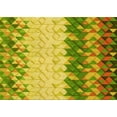 thumbnail image 1 of Ahgly Company Indoor Rectangle Patterned Dark Yellow Green Area Rugs, 2' x 3', 1 of 6