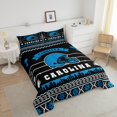 thumbnail image 4 of Erosebridal American Football Bedding Set,Football Fans Comforter Set Full Size Teens Adults,Sports Ball Game Bed Set,Rugby Down Comforter Bedroom Decor(Carolina), 4 of 7