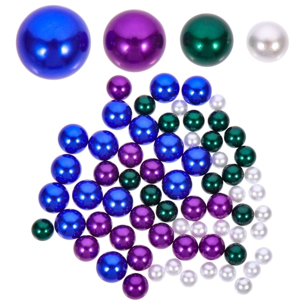 WORGEOUS 300 piezas de plástico sin agujeros Pearls Color Camship Pearls Decorativo Suministros de joyas de bricolaje