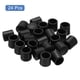 thumbnail image 3 of Tapones de tope de puerta Uxcell 24 piezas Tapones de caucho para tope de puerta Tapones de reemplazo de silicona para puertas Negros, 3 of 5