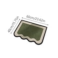 thumbnail image 3 of Decorative Door Mat for Indoor Bathroom Kitchen Entrance, Green with Cream Border Absorbent Diatom Mud Rug, Non Quick Dry Floor Mat for Front Door Balcony, 3 of 4
