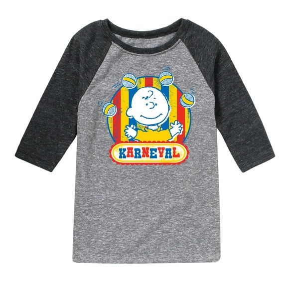 Peanuts - Charlie Brown Karneval - Toddler & Youth Raglan Graphic T-Shirt