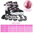 thumbnail image 2 of Nattork Adjustable Inline Skates,Girls Inline Skates for Kids with Full Light Up Wheels, Beginner Skates Fun Illuminating Roller Skates for Kids Boys and Ladies, 2 of 7