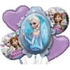 disney frozen birthday balloon bouquet 5 balloons from Frozen 1 smiling Elsa anna
