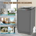 thumbnail image 5 of Veeboto Washing Machine, 15.6 lb Portable Washer with LED Display, 10 Programs & 8 Water Levels, Tub and Spin-Dry Combo with Child Lock with Delayed Start for Apartments, Dorms, Home and More, 5 of 9