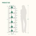 thumbnail image 6 of Corner Shelf Stand, Glass Bookshelf Bookcase, Bathroom Organizer, Plant Stand, Steel Frame, 6 of 6