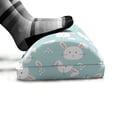 thumbnail image 5 of Cartoon Foot Rest, Easter Bunnies Pattern in Style Rabbits Design, Non-Slip Backing Adjustable Ergonomic Memory Foam Leg Support for Office, White Blush and Pale Seafoam, by Ambesonne, 5 of 5