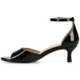 thumbnail image 3 of Journee Womens Jezzie Low Heel Ankle Strap Dress Sandals, Widths Available, 3 of 10