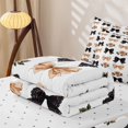 thumbnail image 5 of Manfei Cute Flowers Zipper Full Size Comforter Sets with Fitted Sheet and 2 Pillowcases,Cartoon Bowtie Zipper Bedding Set,Reversible,4 Pieces, 5 of 7