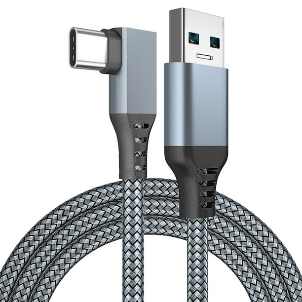 Muyoka Cable de carga de línea de datos para auriculares VR para Oculus Quest 2 Link VR, auriculares USB 3,0 tipo C, transferencia de datos tipo C a USB-A, accesorios de cable VR Muyoka Hogar