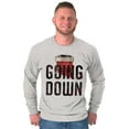 thumbnail image 4 of Going Down Chimney Santa Christmas Men's Long Sleeve Tee T Shirt Brisco Brands S, 4 of 6