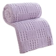 thumbnail image 2 of Tong Blanket Yellow For Soft Polyester Blanket With Knit Pattern Blanket For Couch Bed Crate Machine Washable, 2 of 4