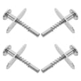 thumbnail image 1 of Spring-Loaded Plunger Latch Stainless Steel Bed Hardware Accessories 4Pcs, 1 of 4