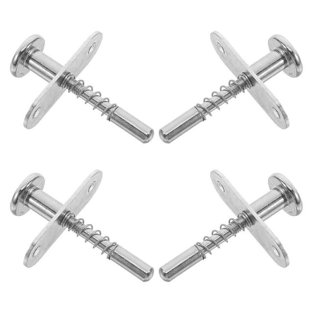 Spring-Loaded Plunger Latch Stainless Steel Bed Hardware Accessories 4Pcs