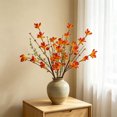 thumbnail image 6 of Dongrere 1 Pc Artificial Fall Floral Pick, Faux Autumn Harvest Maple Leaf, Fake Acorn Pumpkin Berry Branch for Vase Home Farmhouse Thanksgiving Table Decor, 16.5 Inch, 6 of 6