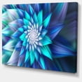 thumbnail image 2 of Design Art Inc. Large Blue Alien Fractal Flower - Large Floral Canvas Art Print - 60x40, 2 of 4