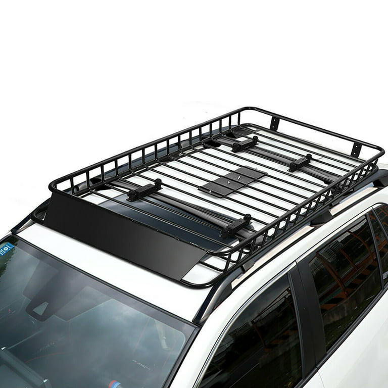 Costway 64'' Universal Roof Rack Cargo Carrier W/ Expandable Top Luggage  Holder Basket