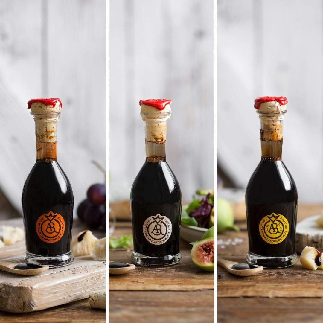 Reggio Emilia Traditional Aged up to 25 Years Balsamic Vinegar Silver Seal Italian Grape Must 3.38 fl oz (100 ml) 1 Count