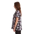 thumbnail image 3 of Just Love Women's Scrub Tops (Black - Windblown Floral, Large), 3 of 3