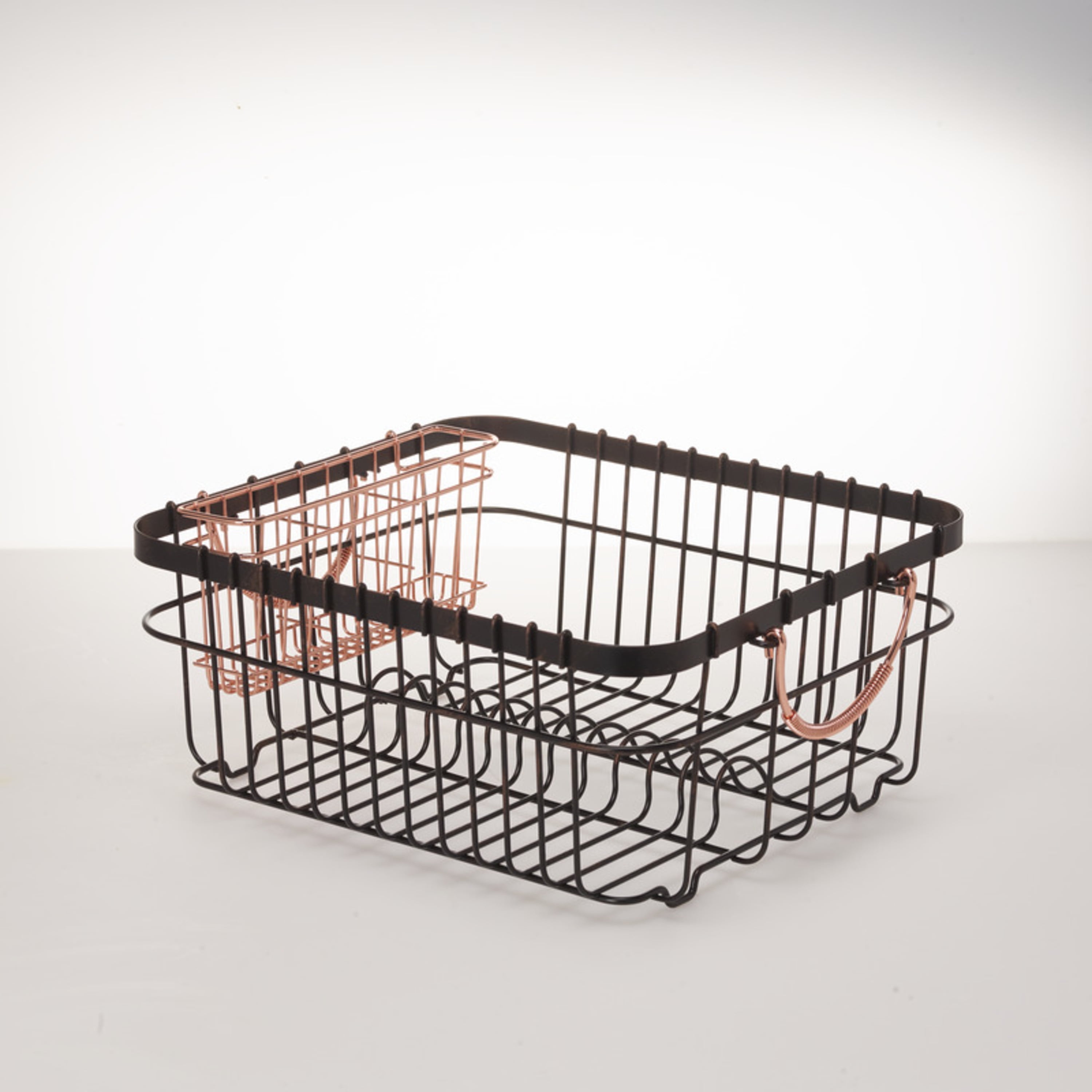 Details about   Better Homes & Gardens Gray Wire Dish Drying Rack Large Capacity Removable Caddy 