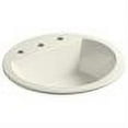 thumbnail image 2 of Kohler 2714-8-96 19 in. Round Drop-In Bathroom Sink - Biscuit, 2 of 2