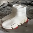 thumbnail image 1 of Balenciaga White and Red Sock Sneakers, 1 of 3