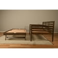 thumbnail image 2 of Somette Boho Daybed and Pop Up Bed with Linen Aqua Mattress Rustic Walnut, 2 of 5