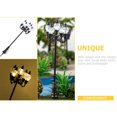 thumbnail image 3 of Shisuyan Miniature Lamp Post Black Stainless Steel 2Pcs 0.98X0.98X3.54In, 3 of 8