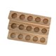 thumbnail image 2 of Estante de madera para almacenar aceites esenciales, expositor de aceites de mesa, soporte para fragancias de mesa. 3 capas de color oscuro, 2 of 9