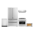 thumbnail image 2 of 5 Piece Kitchen Package with 36" Freestanding Dual Fuel Range 36" Under Cabinet Range Hood 24" Built-in Fully Integrated Dishwasher French Door Refrigerator & 20" Electric Air Fryer Toaster Oven, 2 of 2