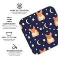 thumbnail image 4 of Bingfone Vintage Corgi Lying With Moons And Stars Leather Drinks Coasters With Set Of 6,Suitable For Home Kitchen,Coffee Cup Coasters Home Gift, 4 of 9