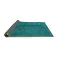 thumbnail image 2 of Ahgly Company Indoor Square Abstract Turquoise Blue Modern Area Rugs, 3' Square, 2 of 4