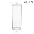 thumbnail image 4 of mDesign Tall Kitchen Apothecary Airtight Canister Jars - 2 Pack - Clear/White, 4 of 8