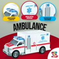 thumbnail image 5 of Police Car PlaySet – Push-and-Go Police Vehicle with Lights, Sirens & Sounds –  BPA-Free Rescue Car for Kids Ages 3–7 – Educational Imaginative Gift for Boys & Girls, 5 of 6