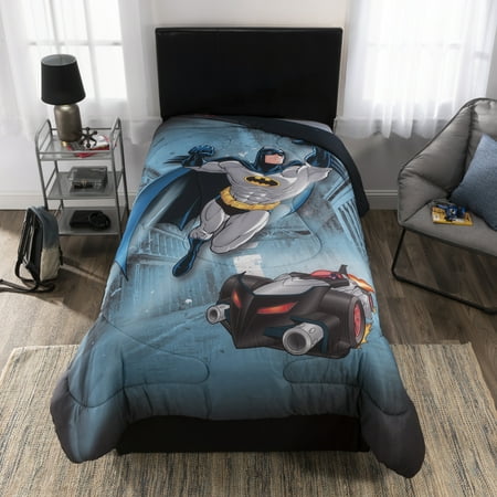 Dc Comics Batman Comforter Kids Bedding Twin Full Walmart Com