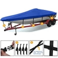 thumbnail image 3 of Waterproof Trailerable V-Hull Boat Cover Heavy Duty Fabric 17-19 Ft Storage Bag, 3 of 5