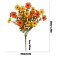 thumbnail image 3 of Artificial Fall Flowers Uv Resistant Outdoor Fake Yellow Flowers for Halloween Porch Yard 14 Inch Home Party Floral Decorations, 3 of 6