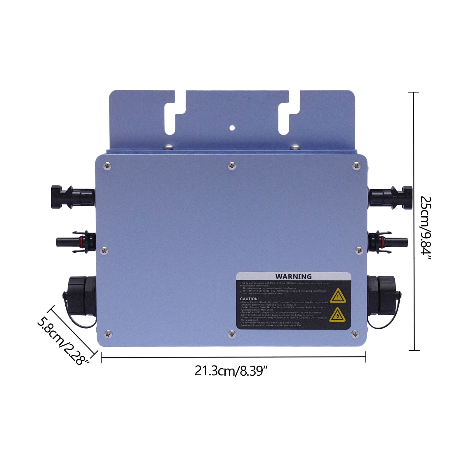 110V Solar Micro Inverter 600W Grid Tie MPPT Pure Sine Wave DC to AC Waterproof for Various Household Appliances