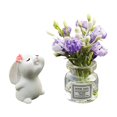 thumbnail image 3 of Oliegs Heated Blanket Cute Mini Rabbit And Peach Vase Set Car Rearview Decoration Interesting Decoration Cute Car Interior Ladies' Chocolate, 3 of 4